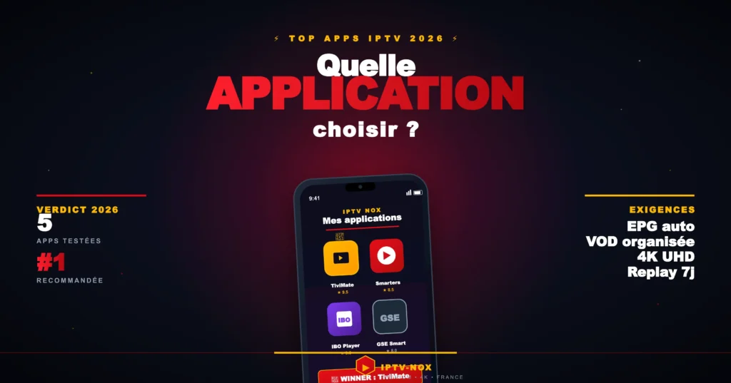 quelle application iptv